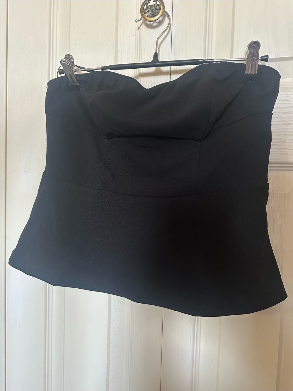 Elegant Black Strapless Top